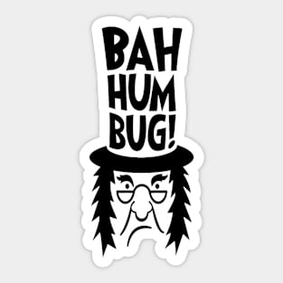 Bah Humbug Scrooge Sticker